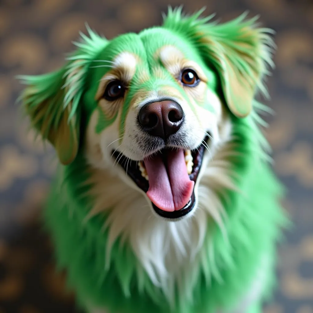 Green Hair Dye for Dogs - Happy Dog