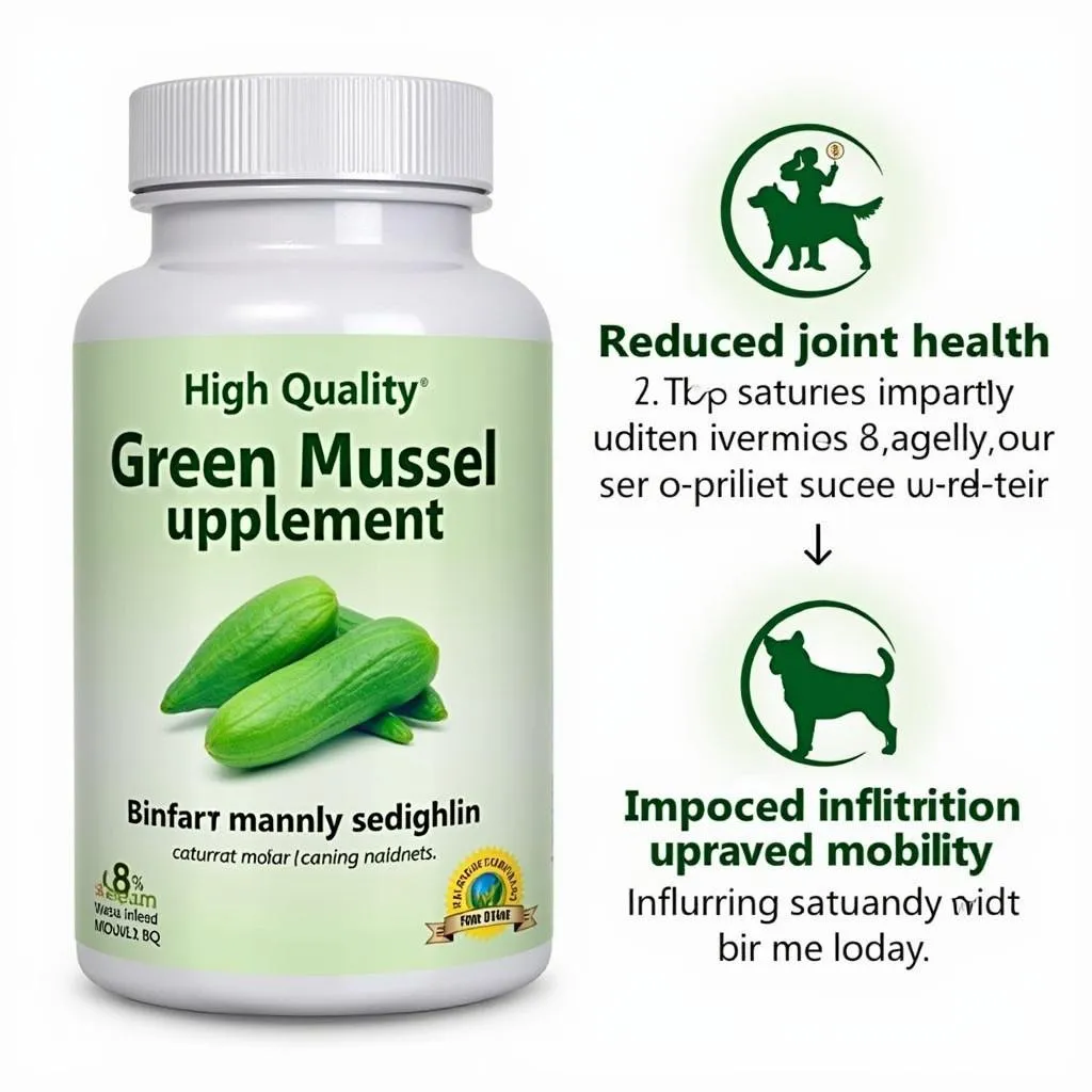 Dog Green Mussel Supplement for Joint Health