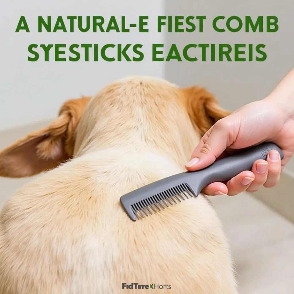 Dog grooming for flea and tick prevention