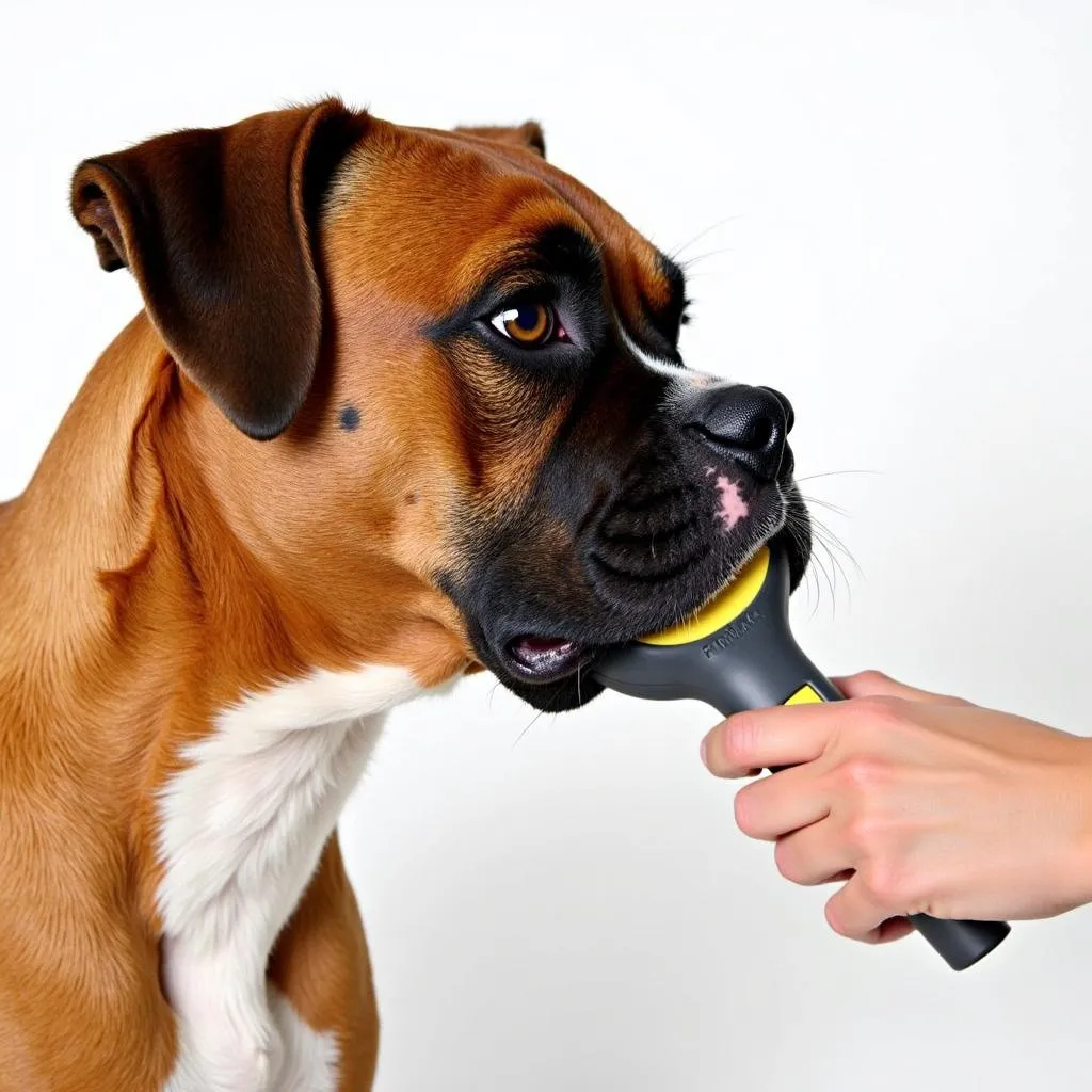 The Furminator deShedding Tool is an excellent choice for Boxers who shed a lot