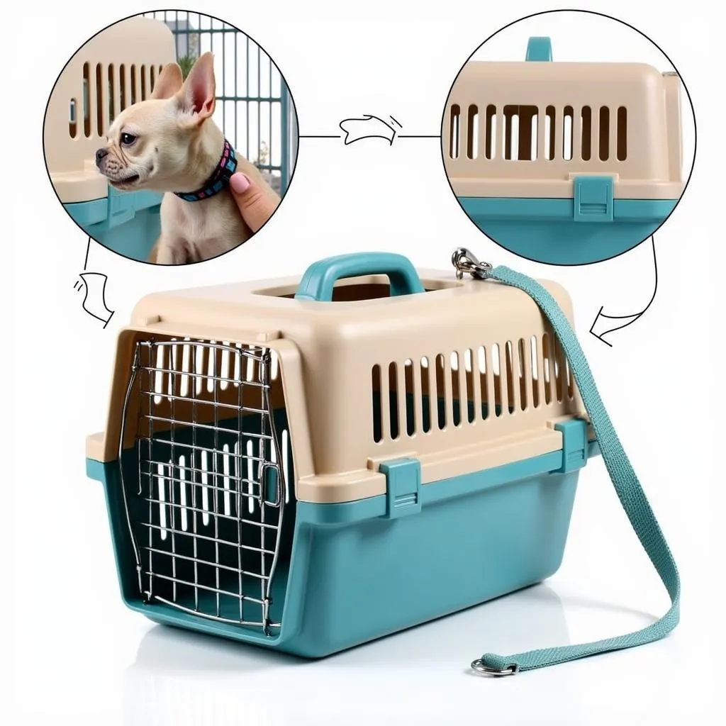 Hard-Sided Dog Carrier for French Bulldog