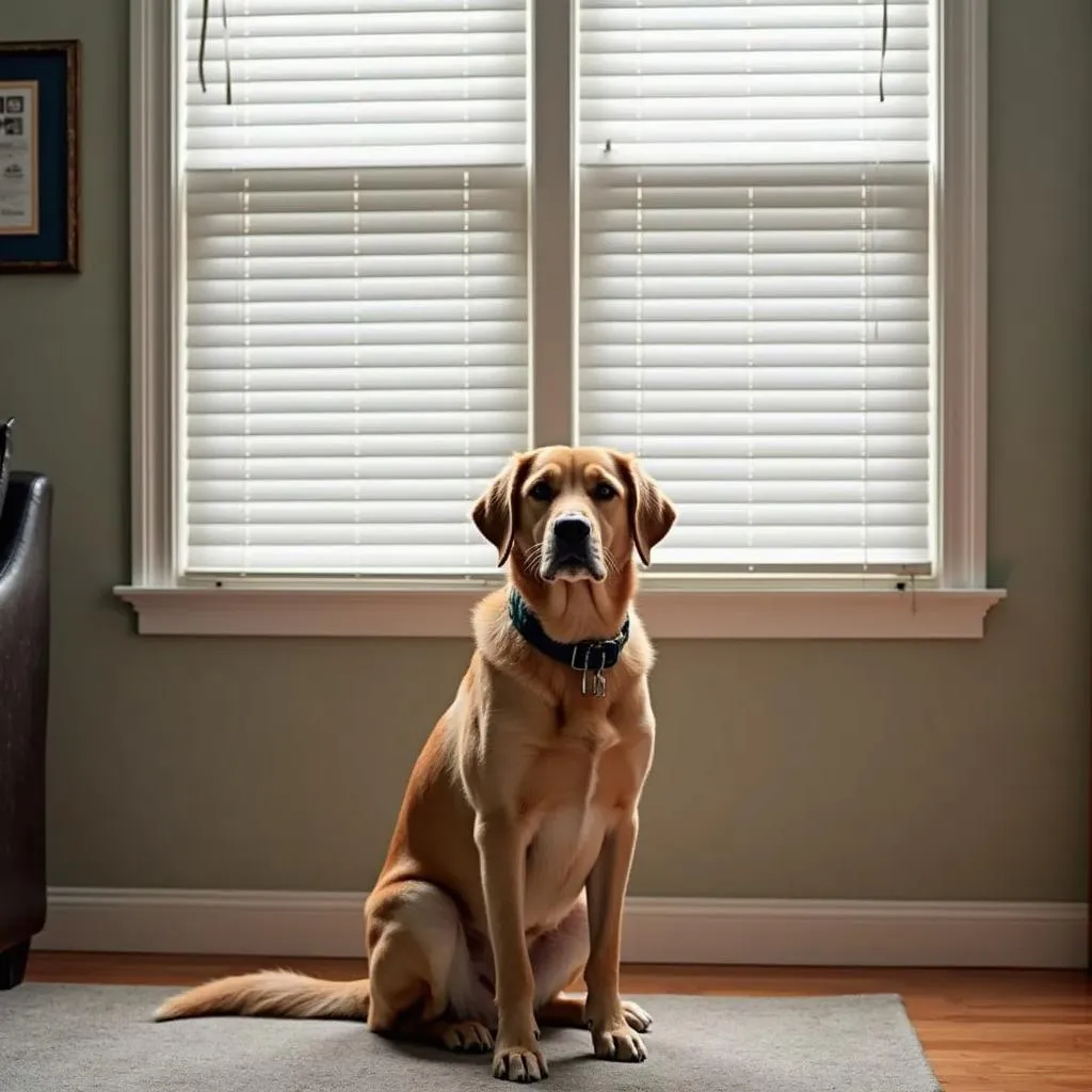 dog training with holding blinds