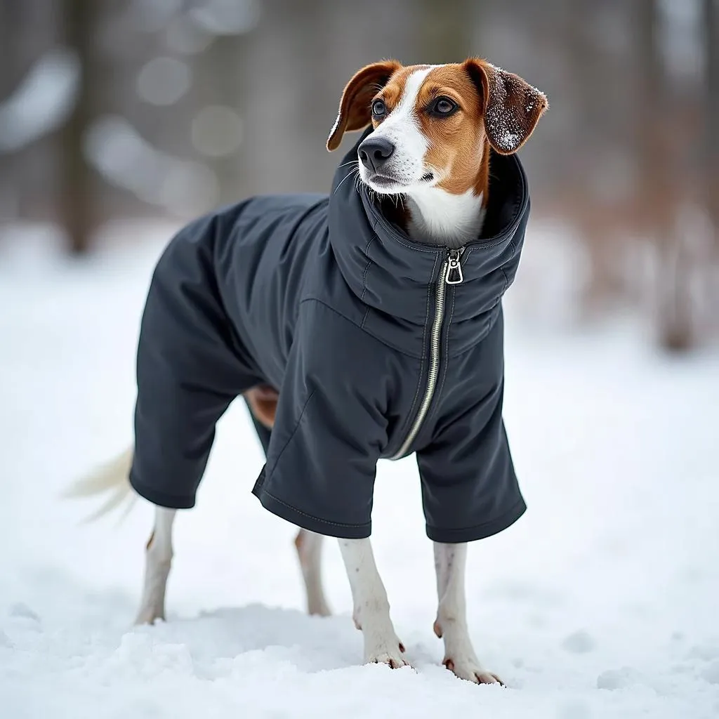 Insulated Whippet Dog Coat for Extreme Cold