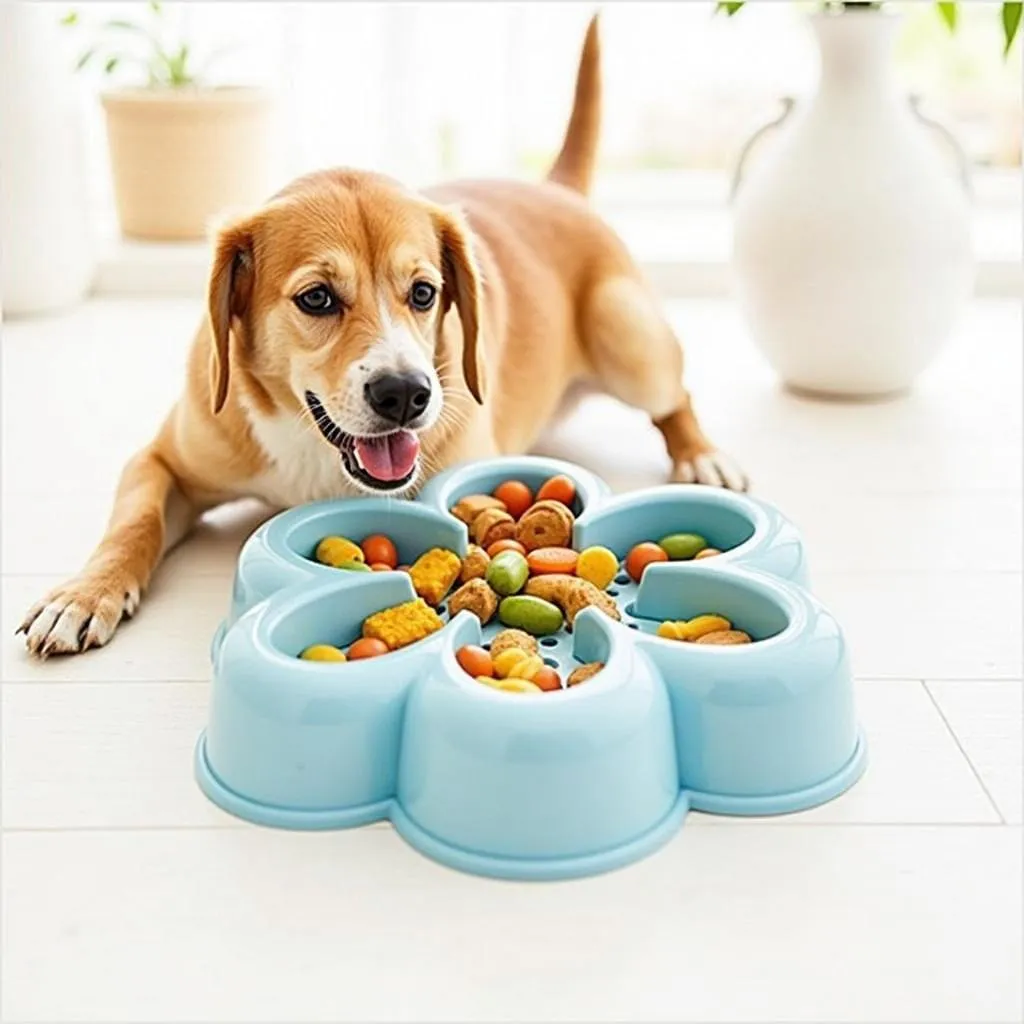 Interactive Dog Toy with Treat Dispensing Puzzle