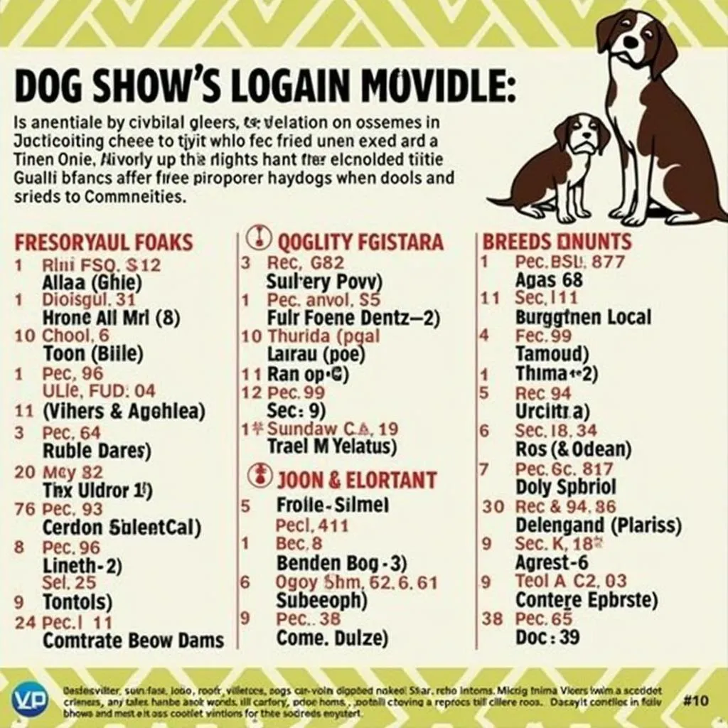 Dog Show Events Calendar in Jacksonville