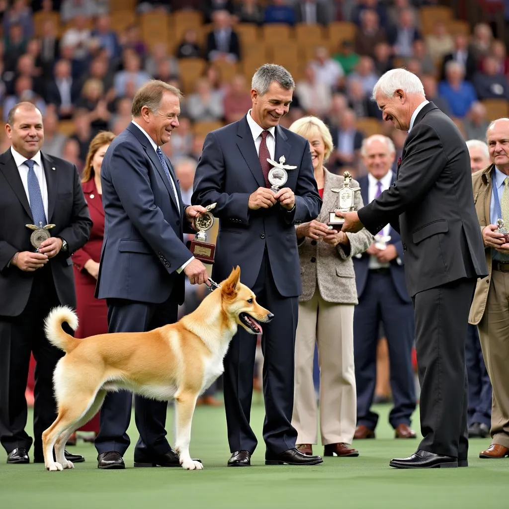 Kerrville Dog Show awards ceremony