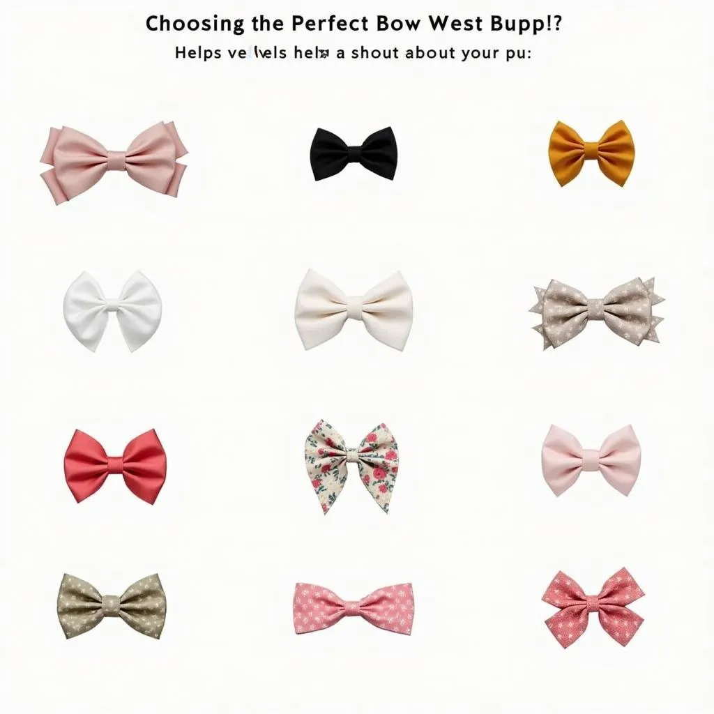 Types of Little Dog Bows