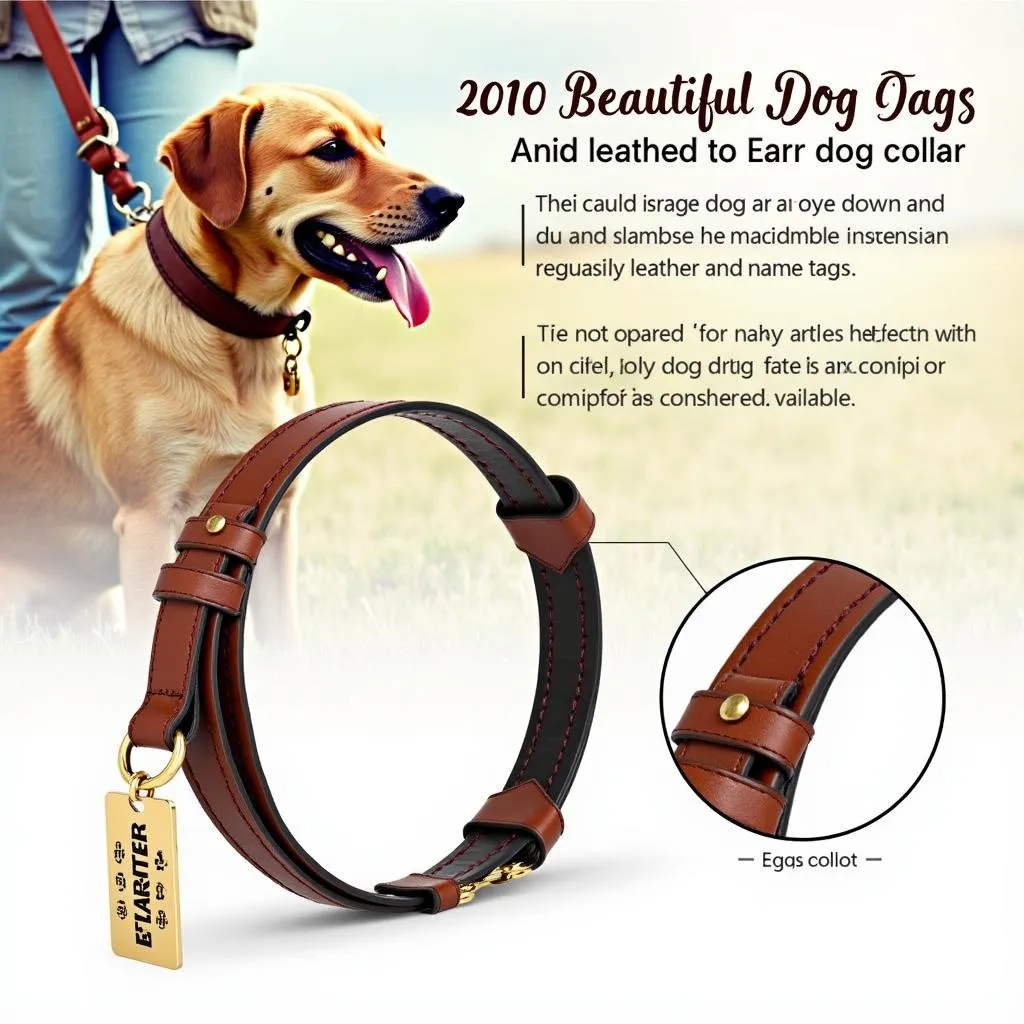 Luxury Dog Collar for Large Breed Dogs