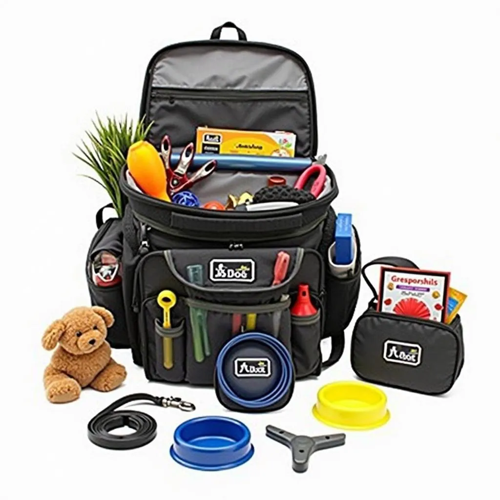 Mad Dog Gear Bag with essential dog accessories