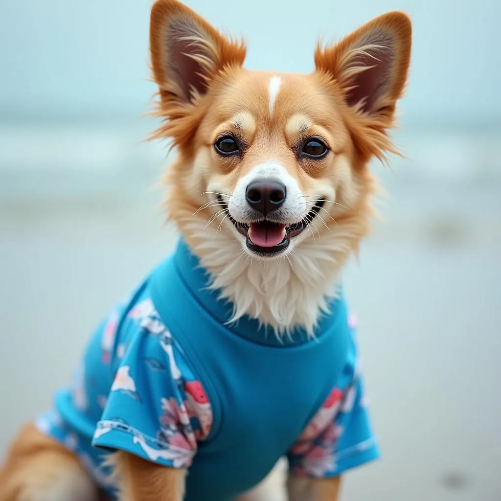 Marine Dog Clothes Swimsuit Rashguard