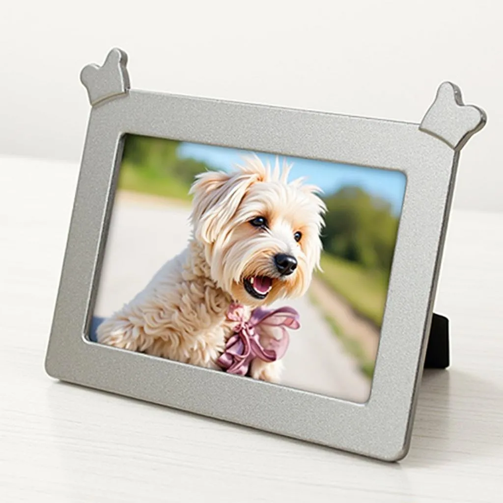 Dog-friendly metal frame with shatterproof glass