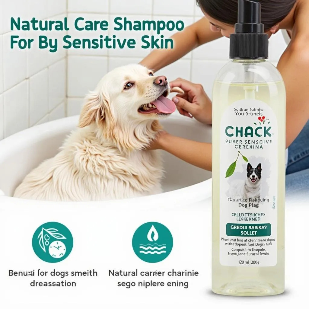 Dog shampoo benefits for sensitive skin: Natural ingredients like aloe vera and oatmeal