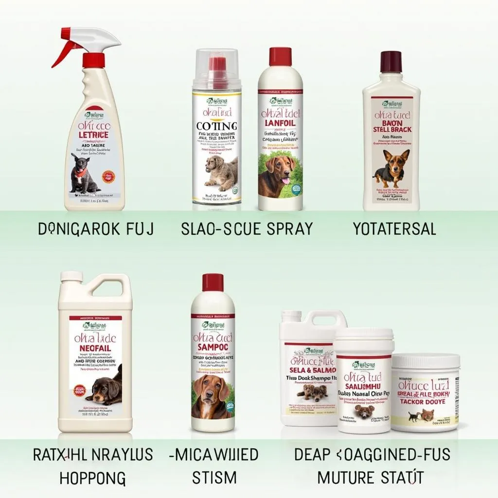 Natural flea and tick spray and shampoo for dogs