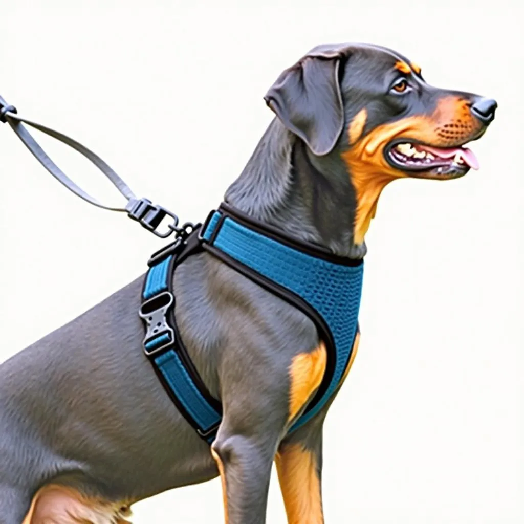 No-Pull Rottweiler Harness for Gentle and Comfortable Walks