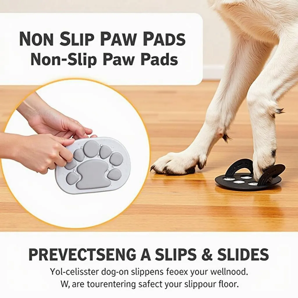 Non-Slip Dog Paw Pads for Hardwood Floors