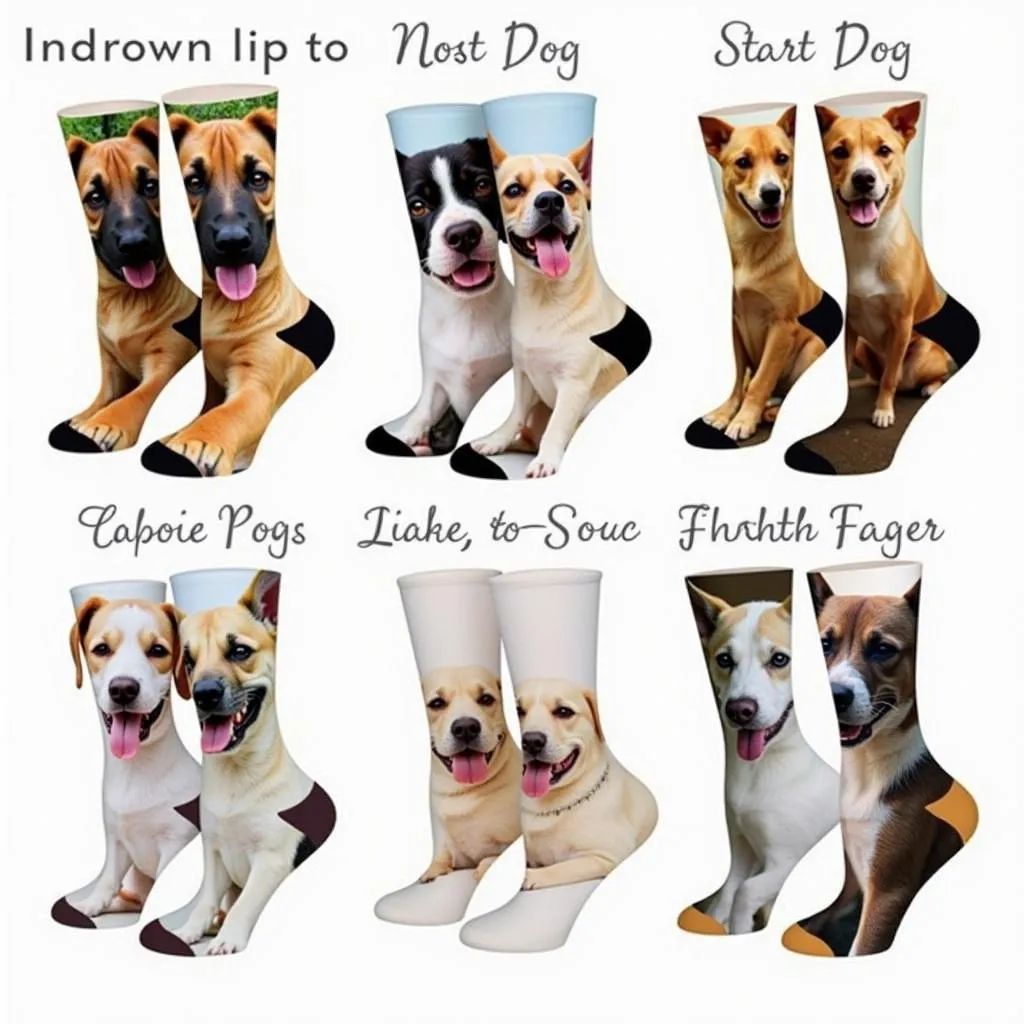 customizable dog photo socks online