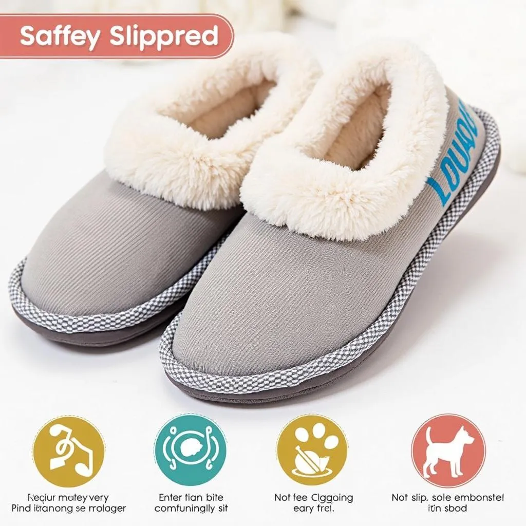 Durable Personalized Dog Slippers for Large Breeds