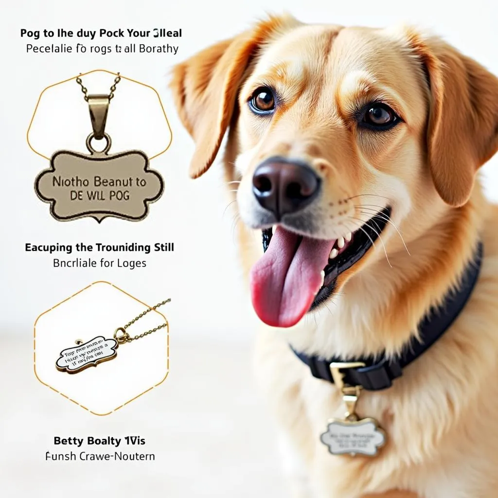 Personalized Dog Tag Pendant for Your Furry Friend