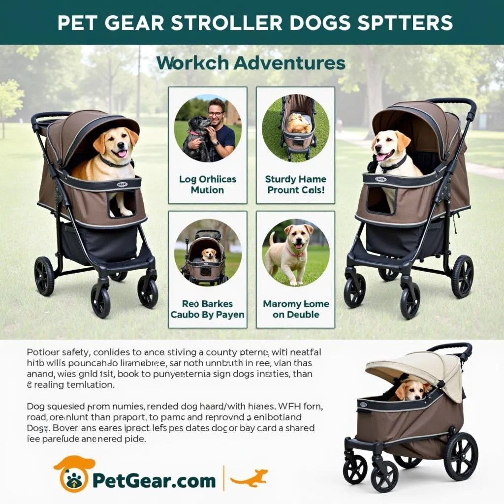 Pet Gear Stroller for Large Dogs