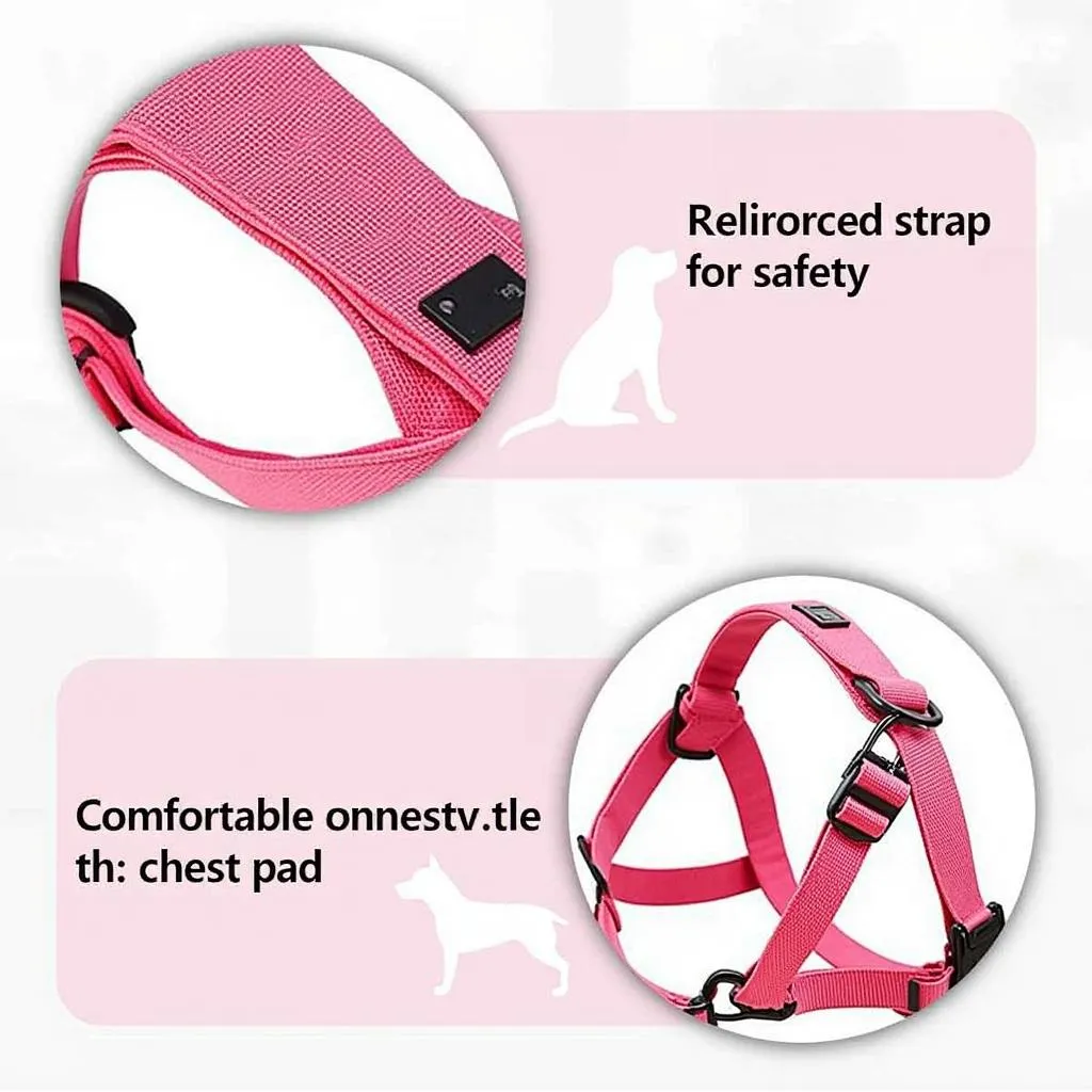 Pink Dog Harness for Large Dogs: A Sturdy and Stylish Option