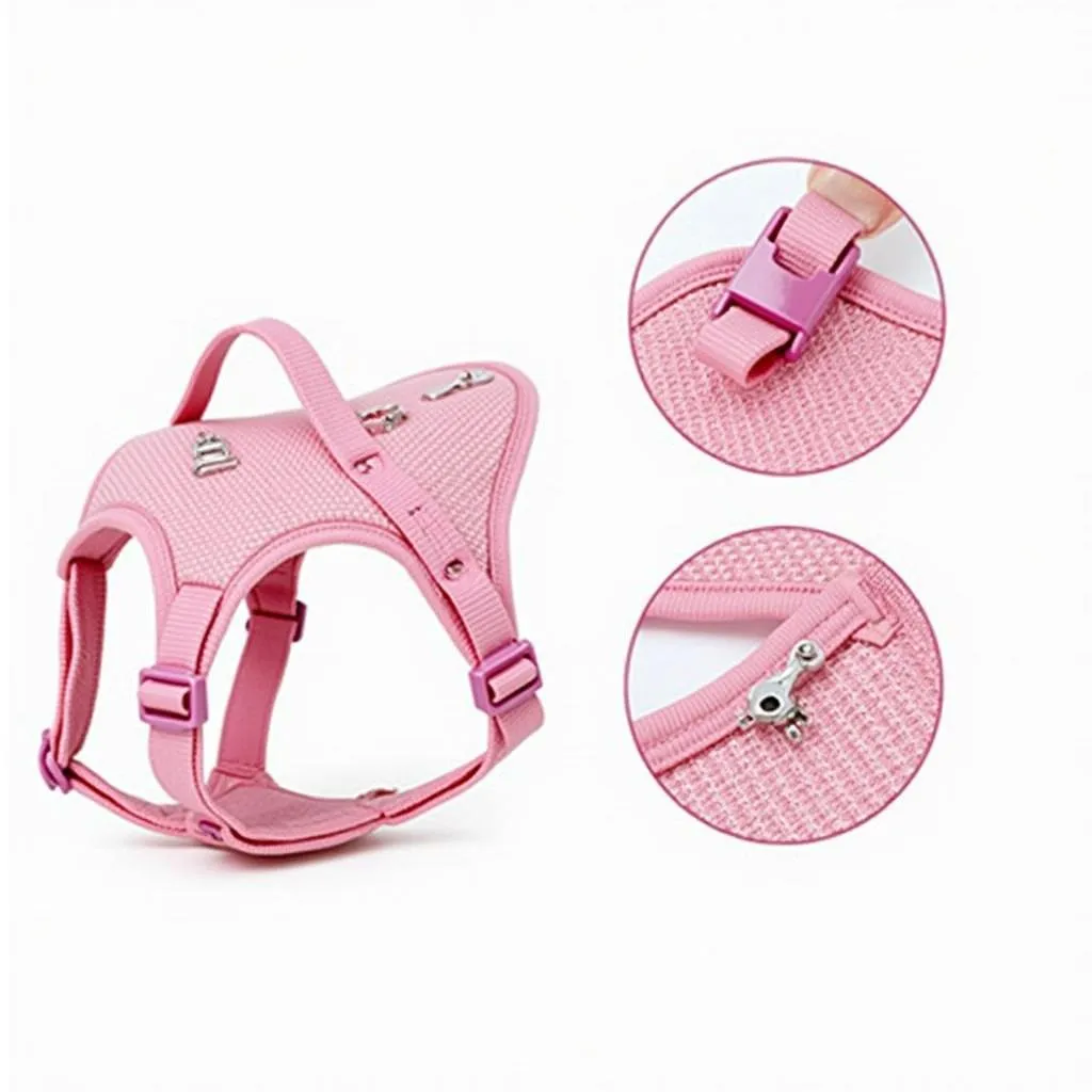 Pink Dog Harness for Medium Breeds: A Stylish and Functional Option