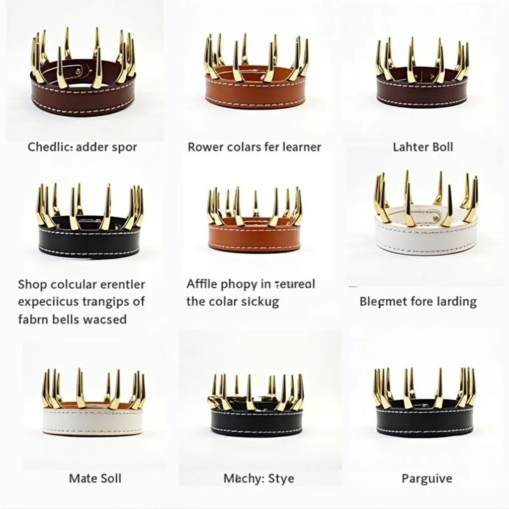 Leather Dog Prong Collar Covers