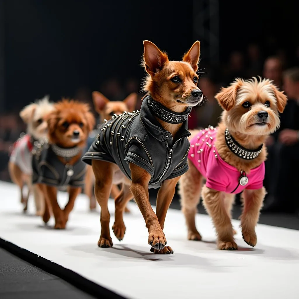 Punk Dog Clothes Fashion Show