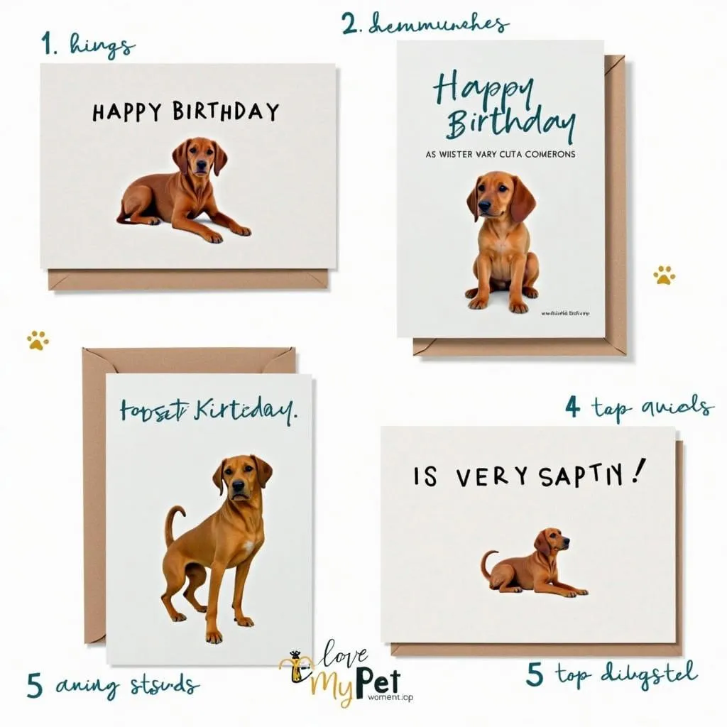 Puppy Dog Birthday Card Selection