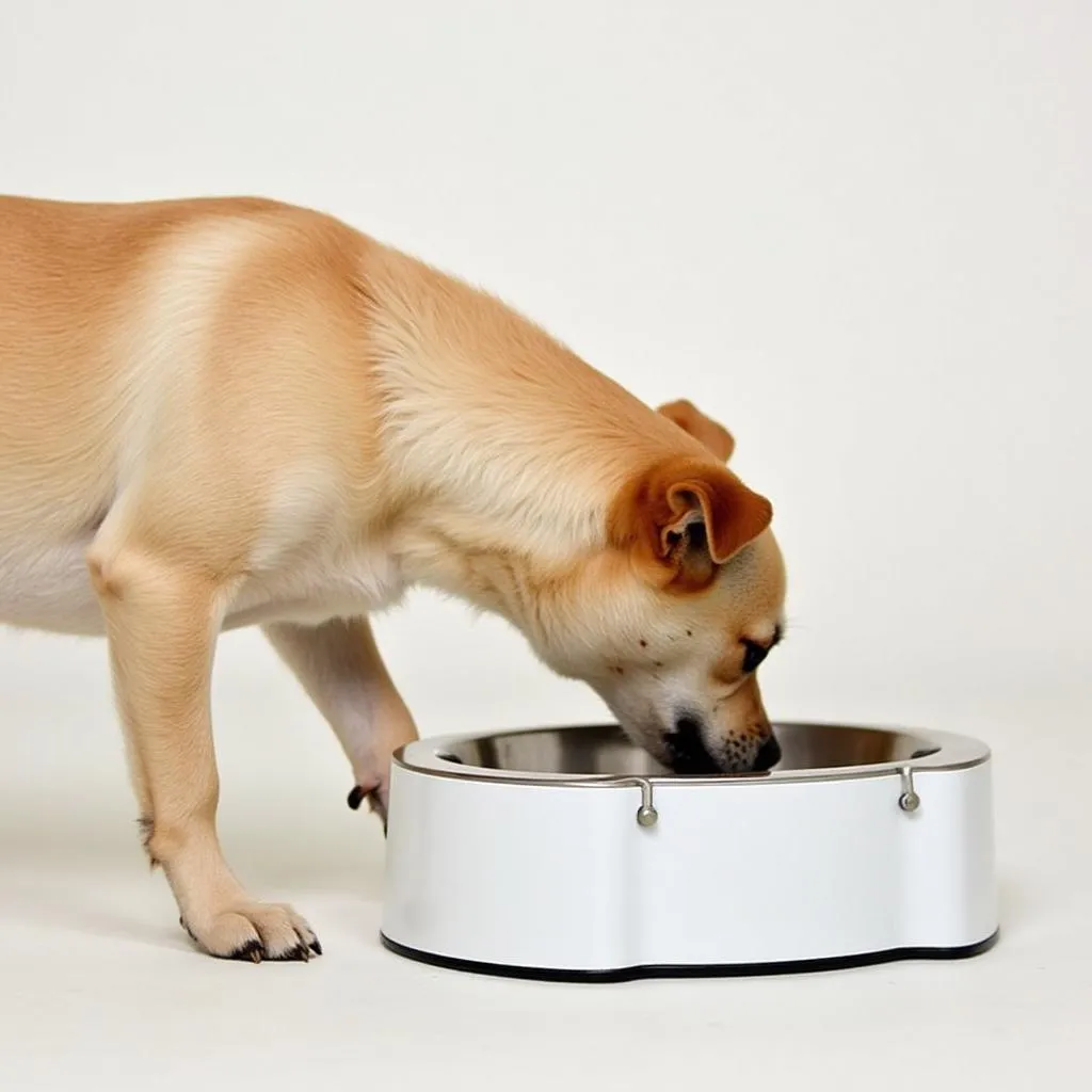 Raised water bowl for dogs drinking