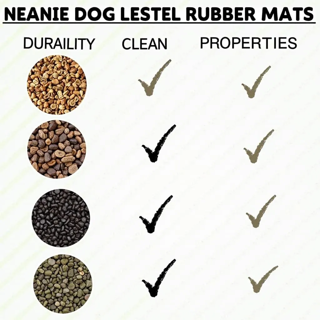 Dog Kennel Rubber Mat Material Comparison