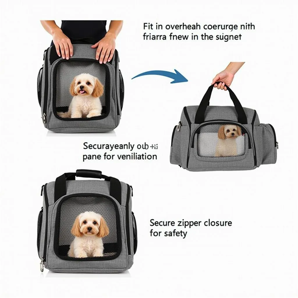 Small Dog Carry-On Bag for Travel