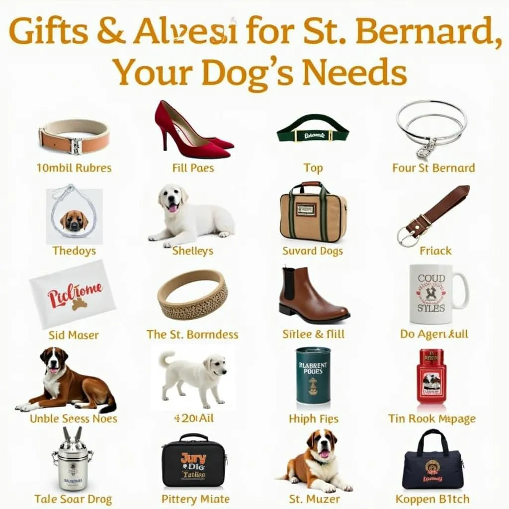 St. Bernard dog gifts