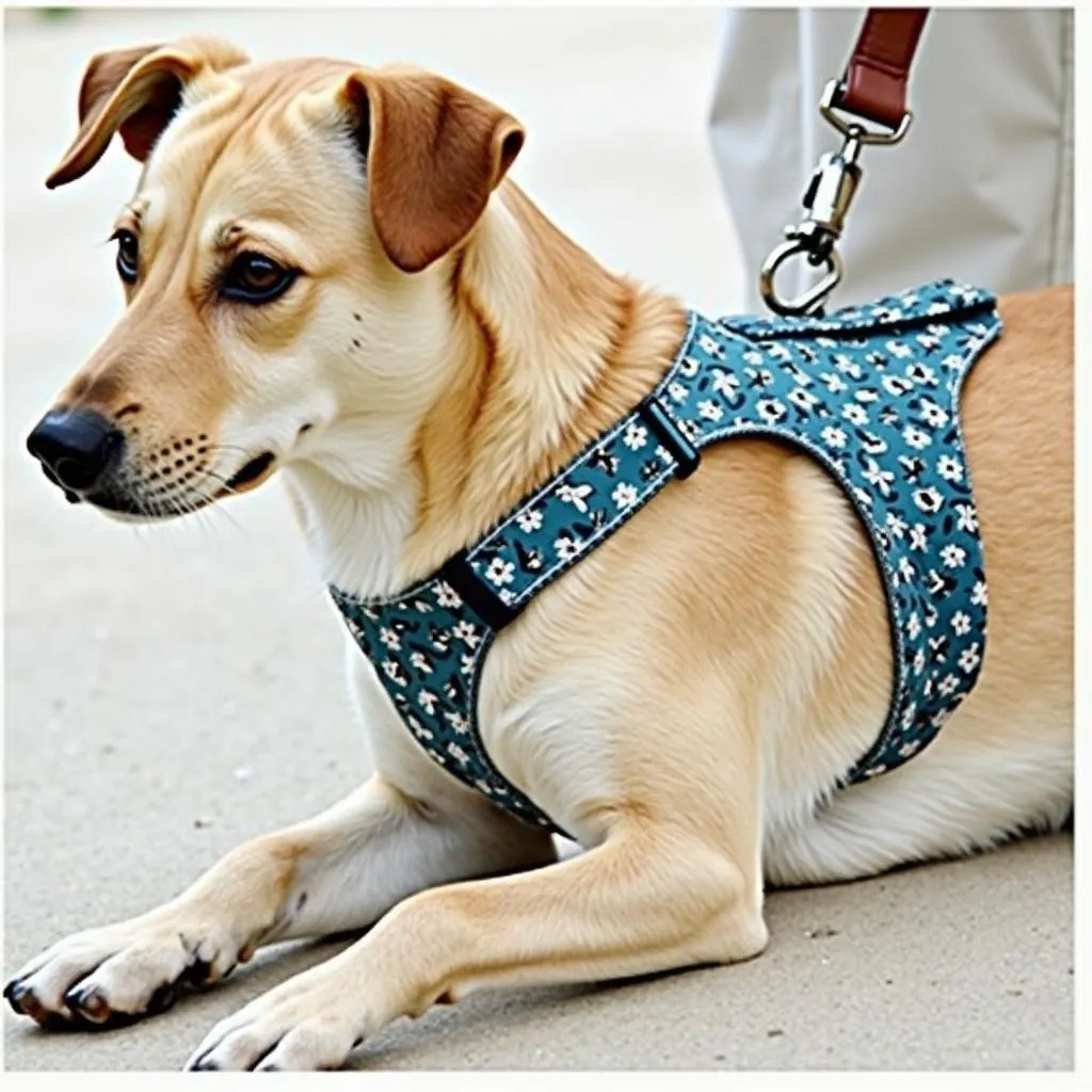 Eco-friendly dog harness made from recycled materials