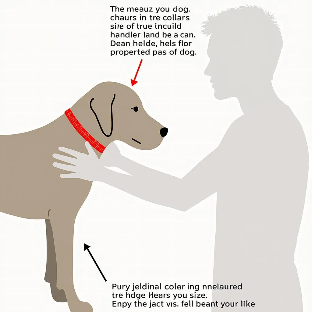 Choosing the right size for your dog's thick dog collar with handle