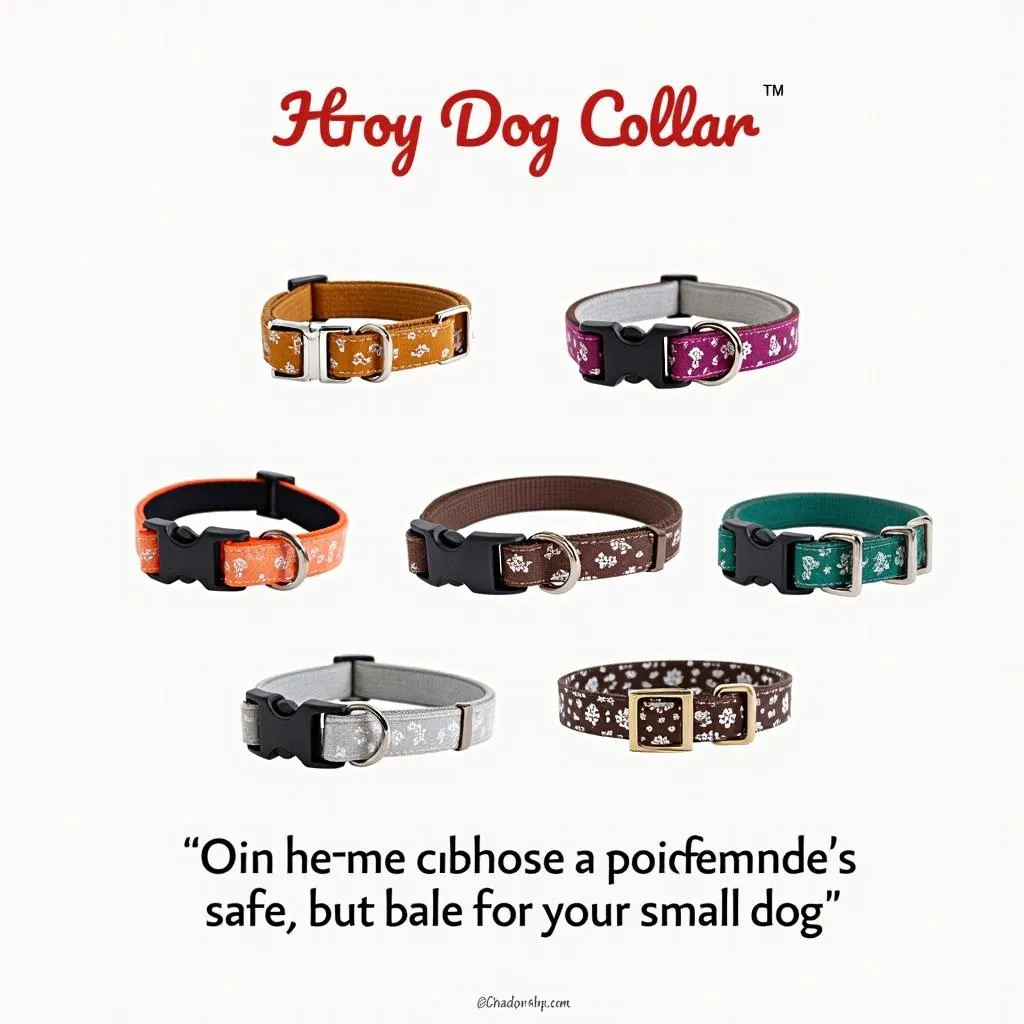 Toy dog collars for small breeds