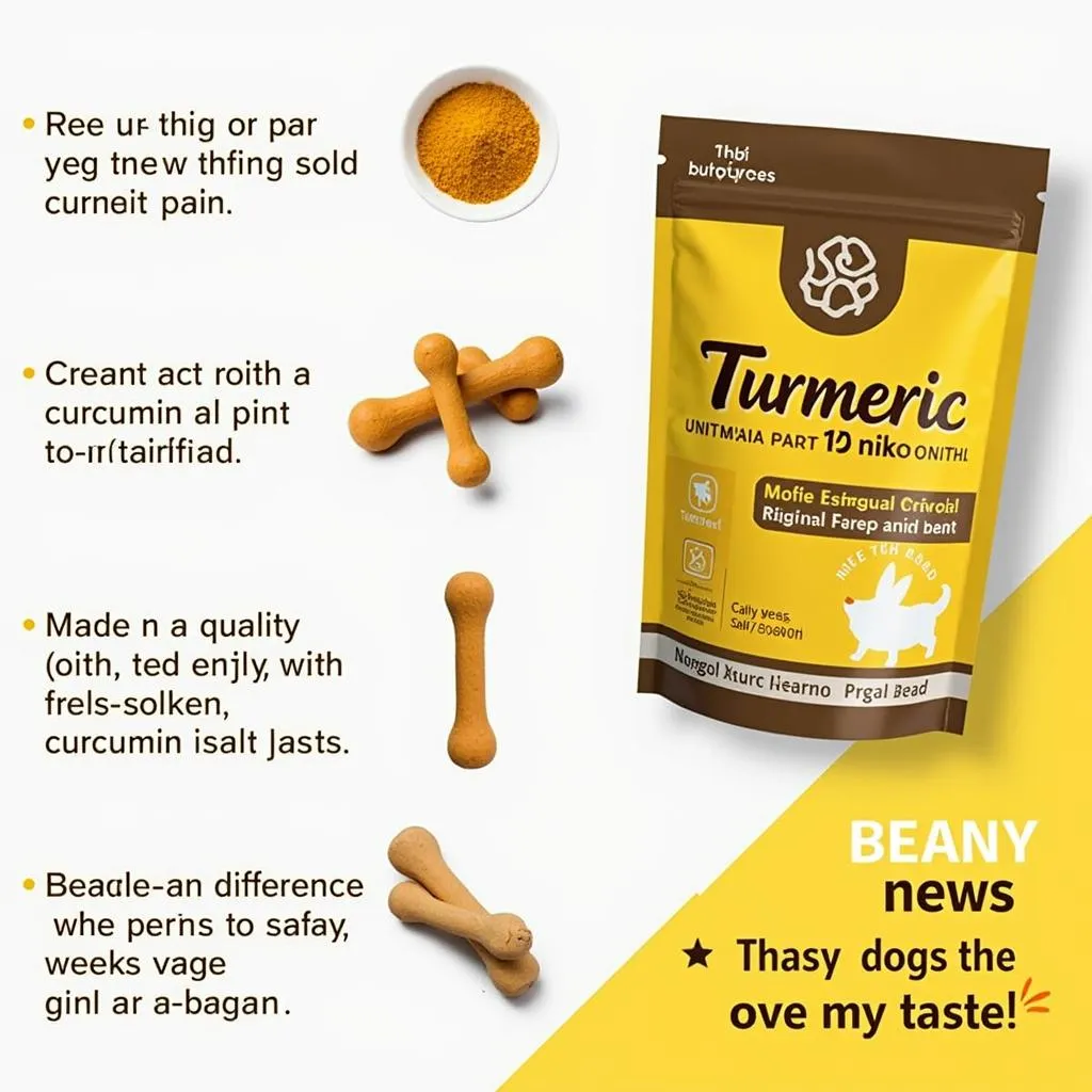 Turmeric chews for dogs with joint pain and inflammation