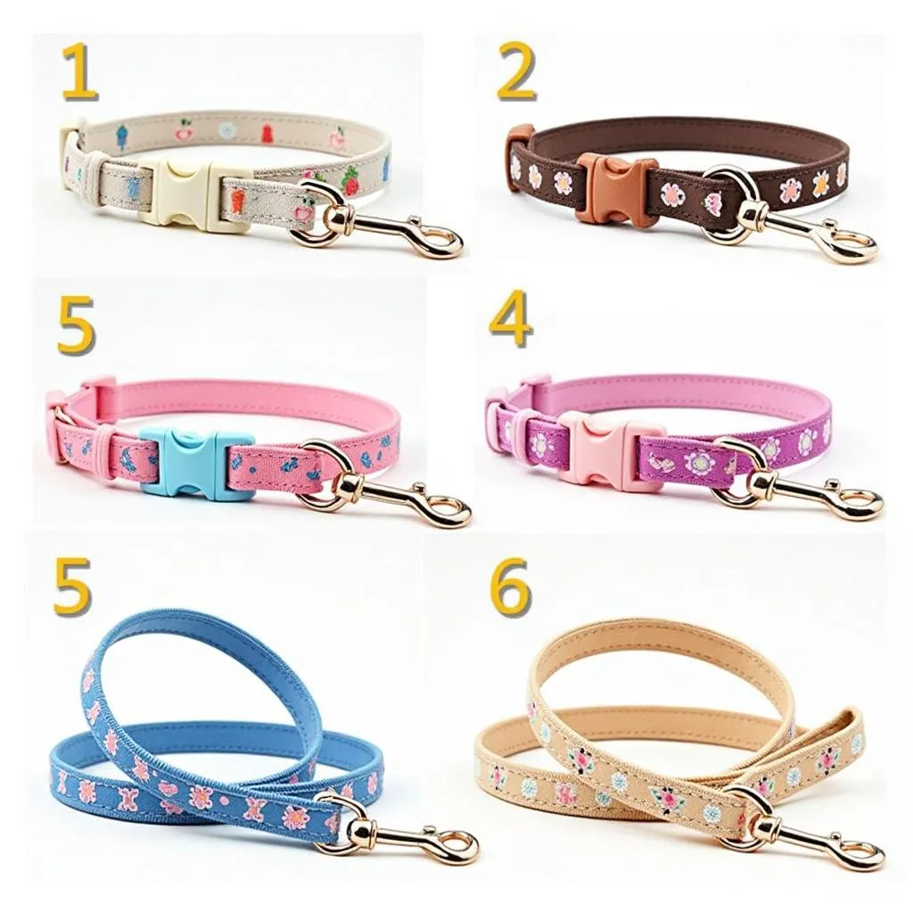 Cute Dog Collars and Leashes for Small Breed