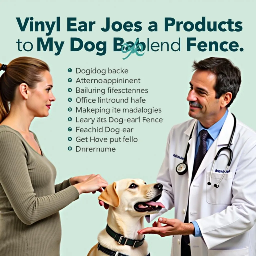 Veterinarian's recommendation for vinyl dog ear fences