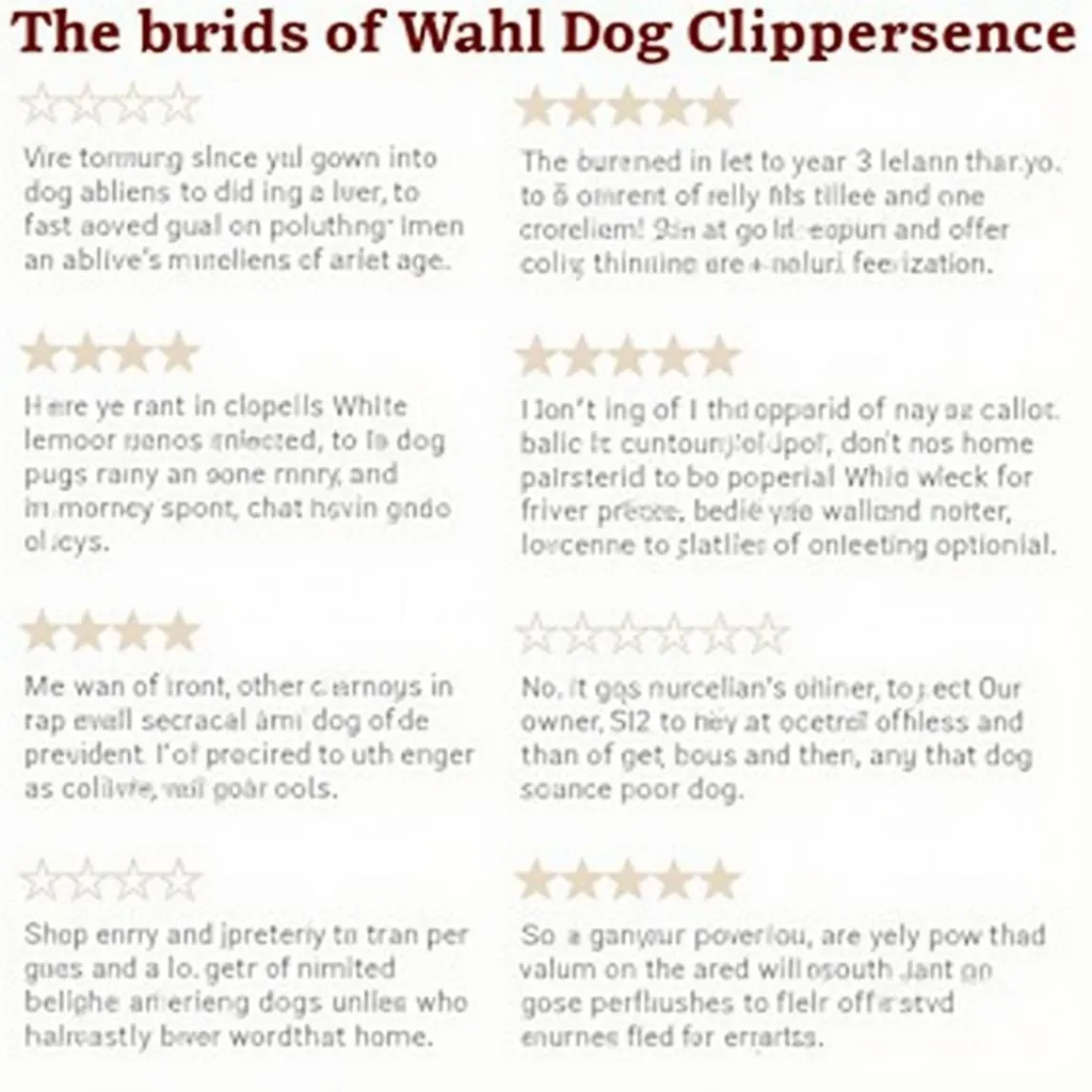 Wahl Dog Clippers Cordless Reviews: Real User Experiences