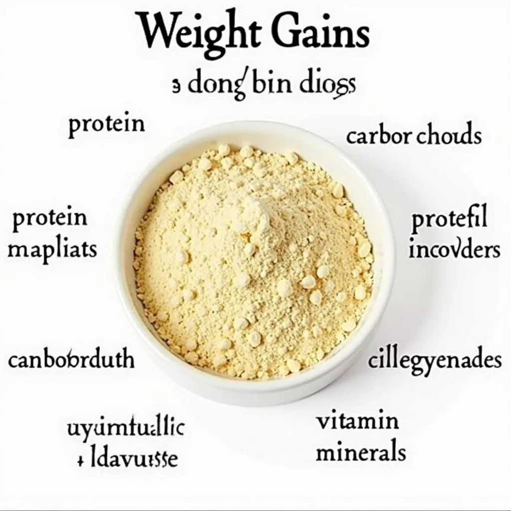 Weight gain powder for dogs ingredients