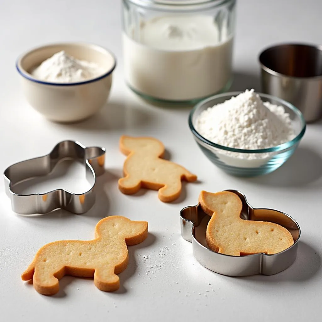 Wiener dog cookie cutters and baking supplies