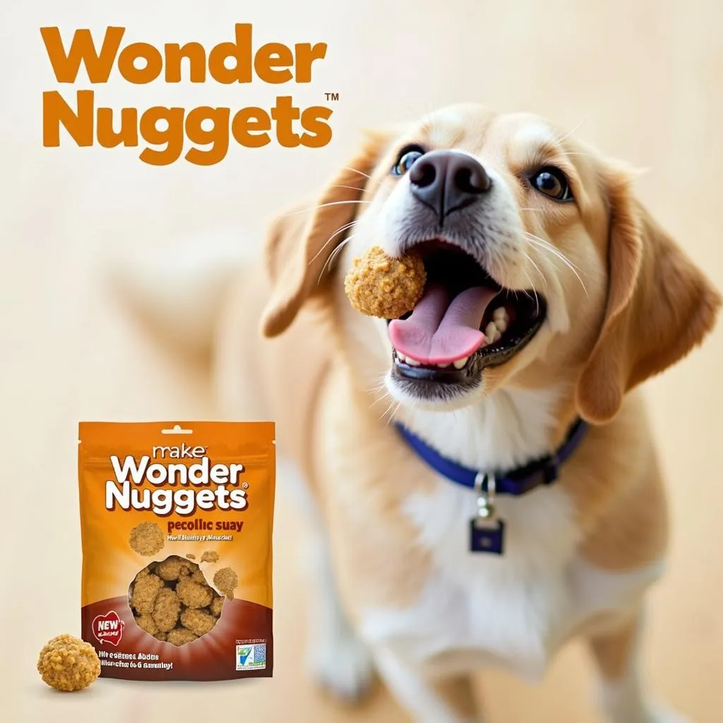 Happy Dog Enjoying Wonder Nuggets