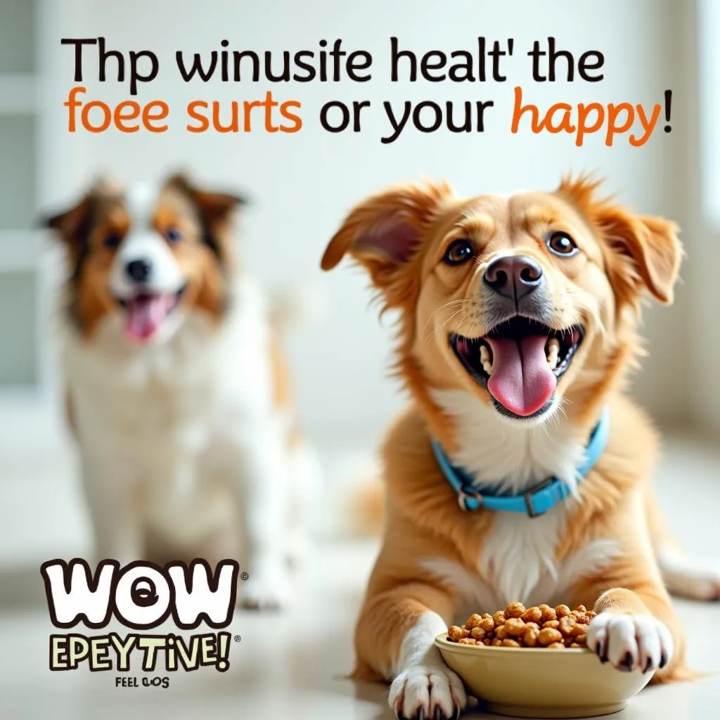 A Happy and Healthy Dog Enjoying Life with Wow Dog Food