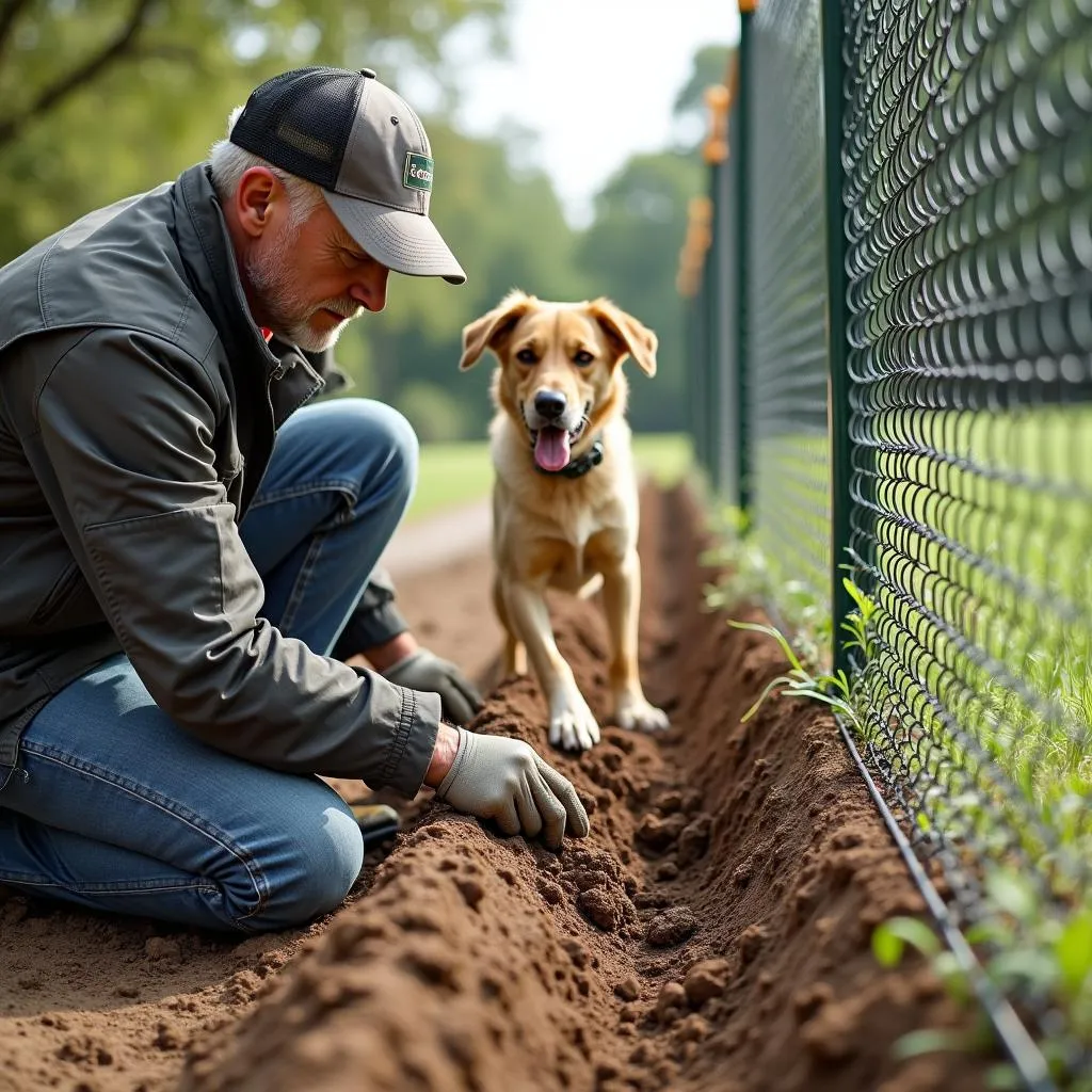 16 gauge dog fence wire installation