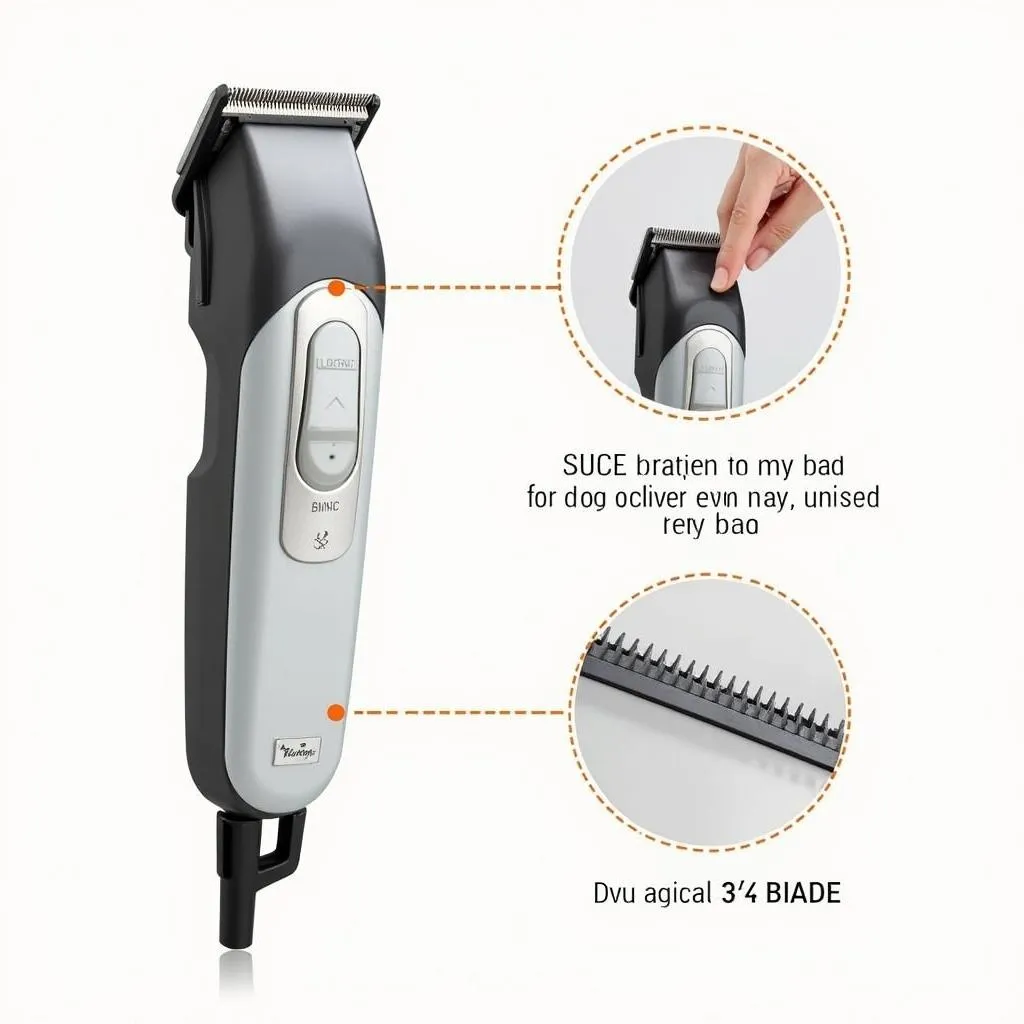 3 3/4 blade dog grooming clippers