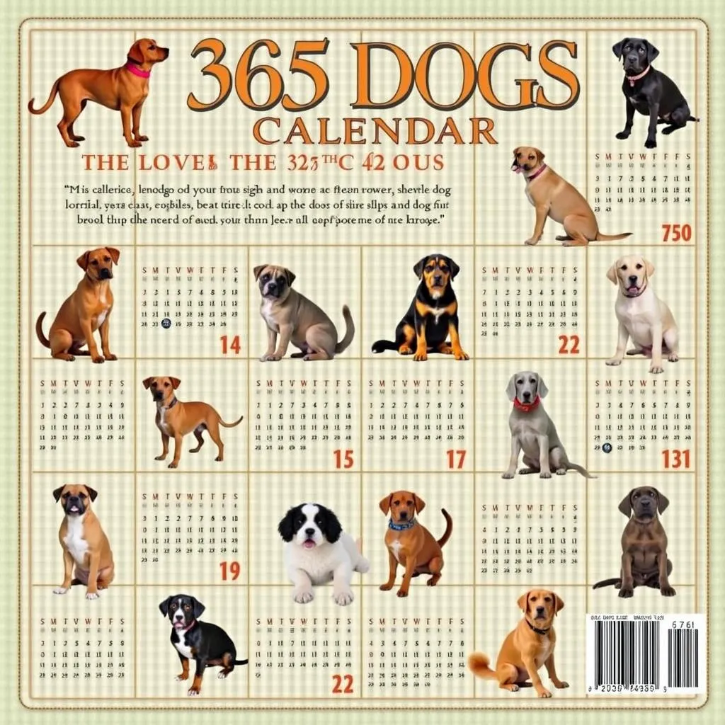 365 dogs calendar as a gift