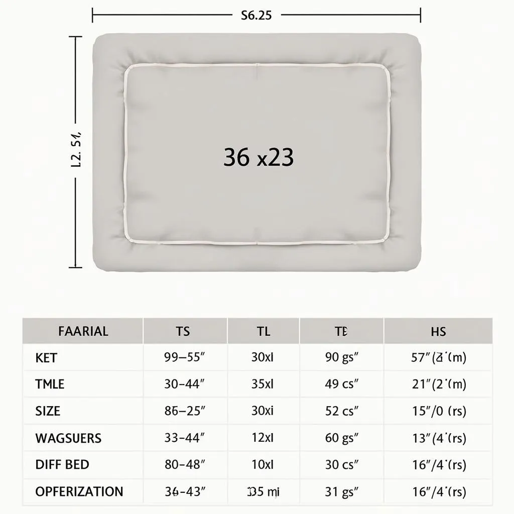 Dog Bed Size Comparison Chart for Medium Breeds