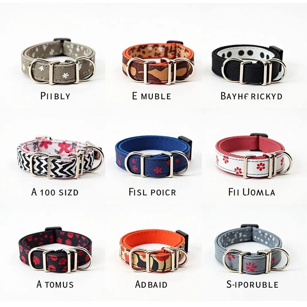 Variety of 4th of July Dog Collars