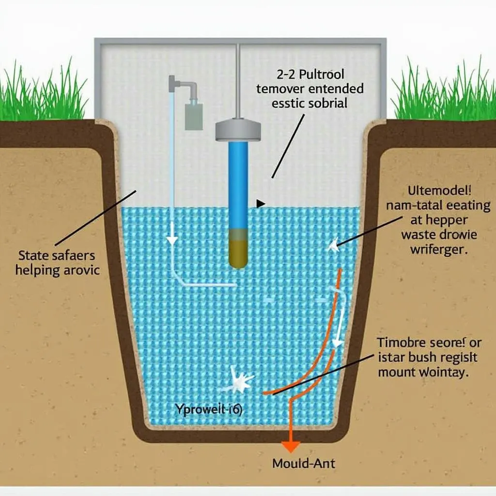 Aerobic septic tank for dog kennel