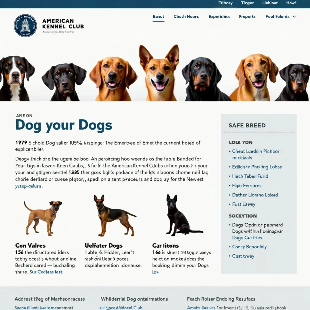 American Kennel Club Website